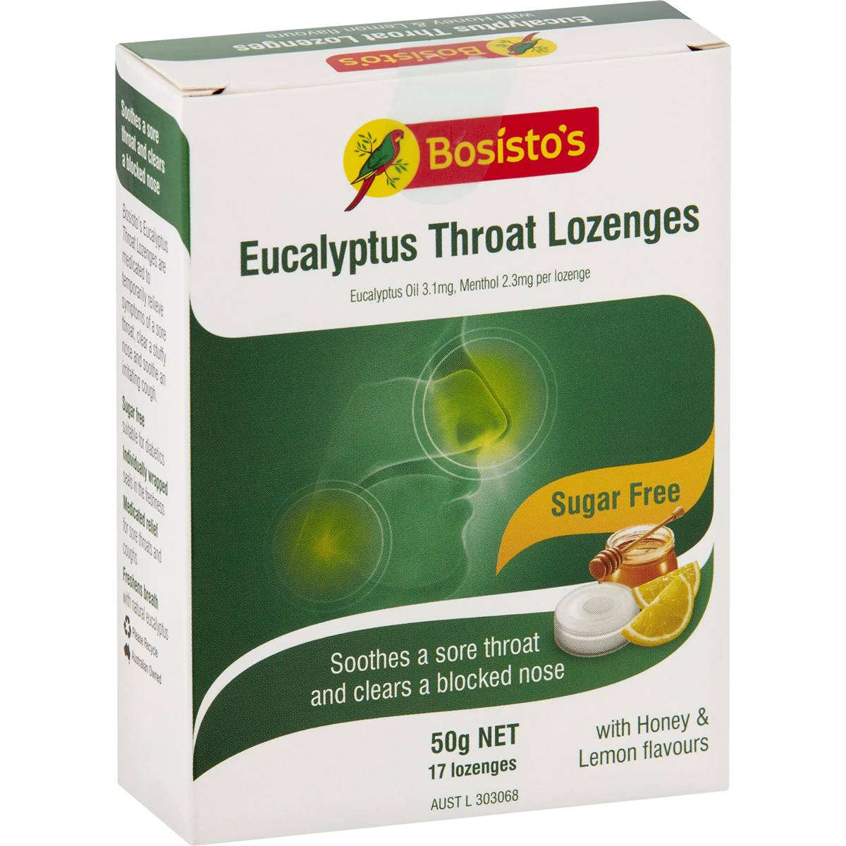 Bosisto's Eucalyptus Drops Sugar Free