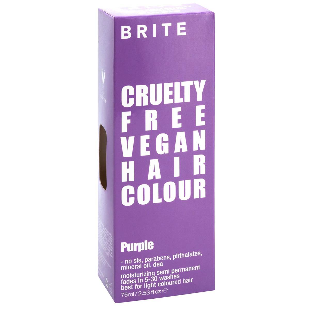 Brite Organix Semi Permanent Hair Colour Purple 75ml Woolworths