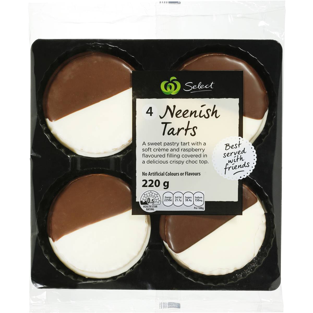 Woolworths Select Neenish Tarts 4pk Woolworths