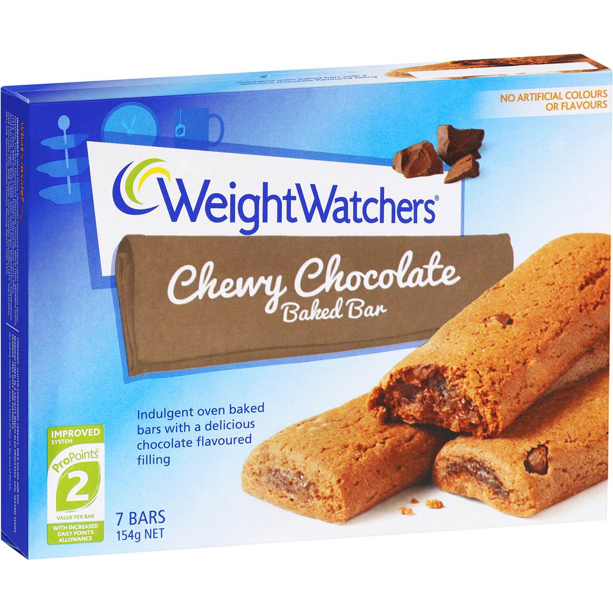 Weight Watchers Baked Bar Chewy Chocolate 154g Woolworths