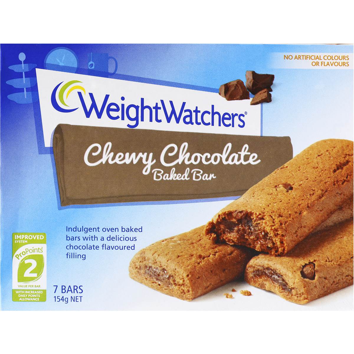 Weight Watchers Baked Bar Chewy Chocolate 154g Woolworths