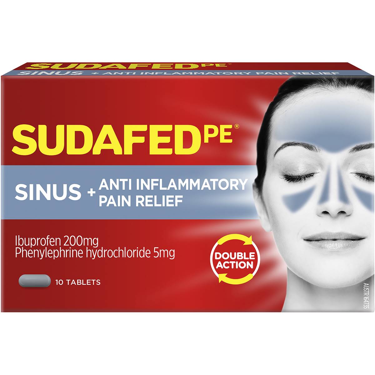 Sudafed Pe Sinus & Anti Inflammatory Double Action 10pk | Woolworths