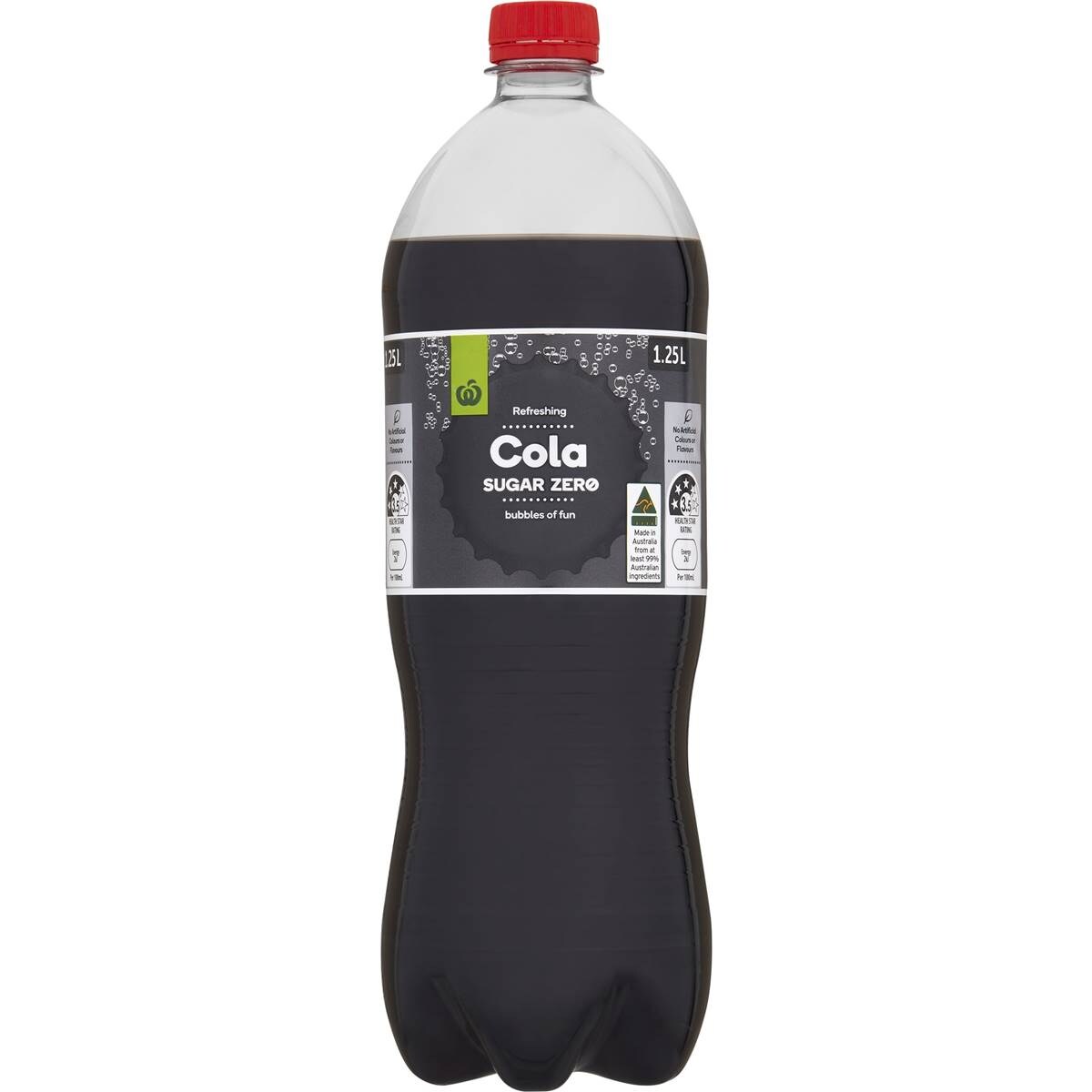Woolworths Cola Sugar Zero Bottle 1.25l Woolworths
