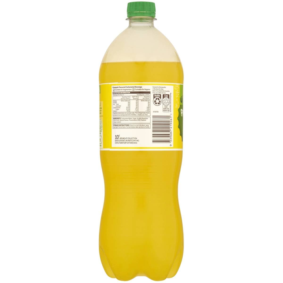 Woolworths Pineapple Bottle 1.25l Woolworths