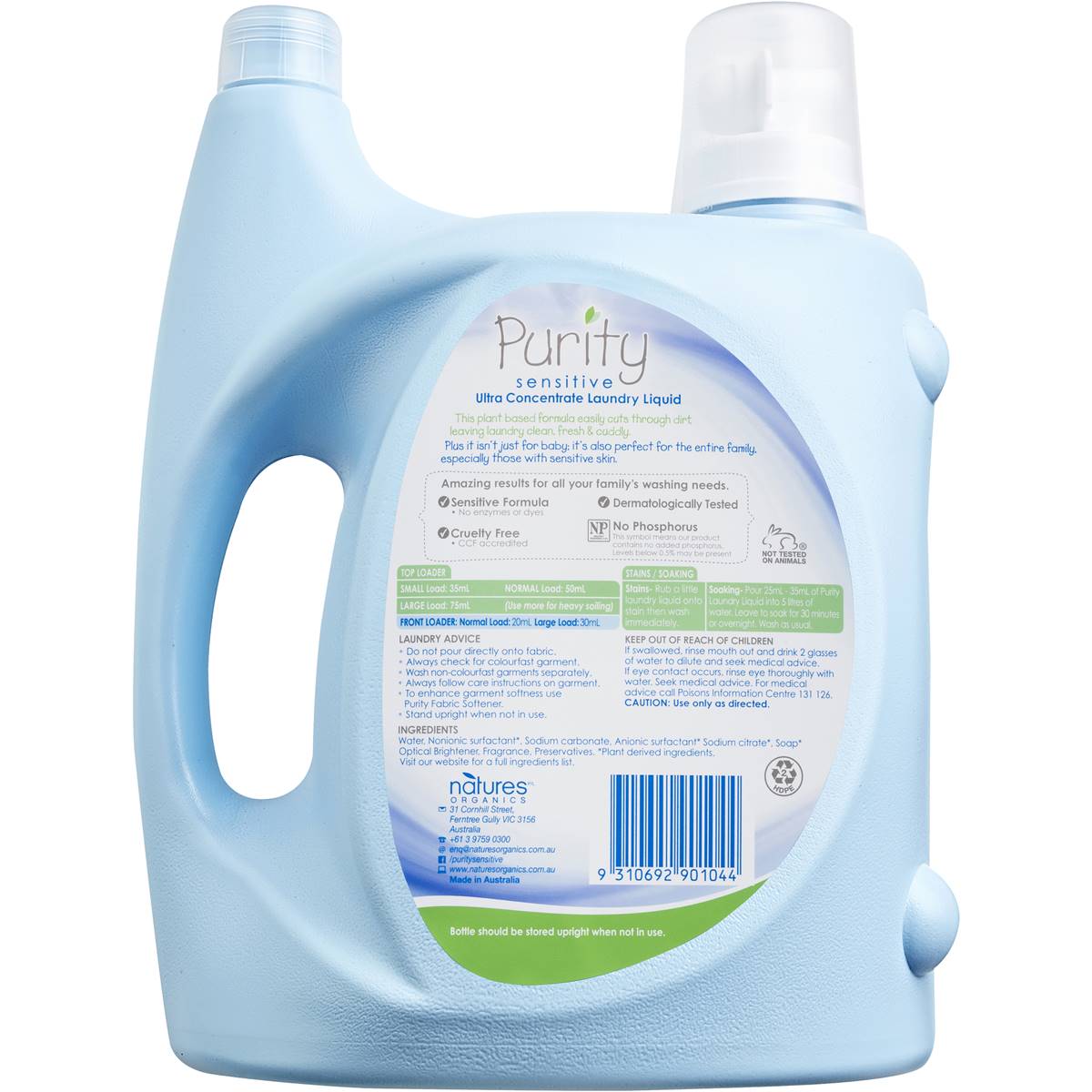 Purity Top Loader Laundry Liquid 4l Woolworths