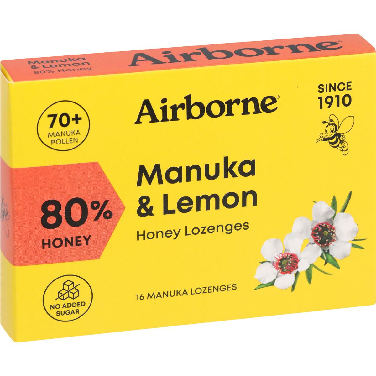 Airborne Manuka & Lemon Lozenges 16 pack