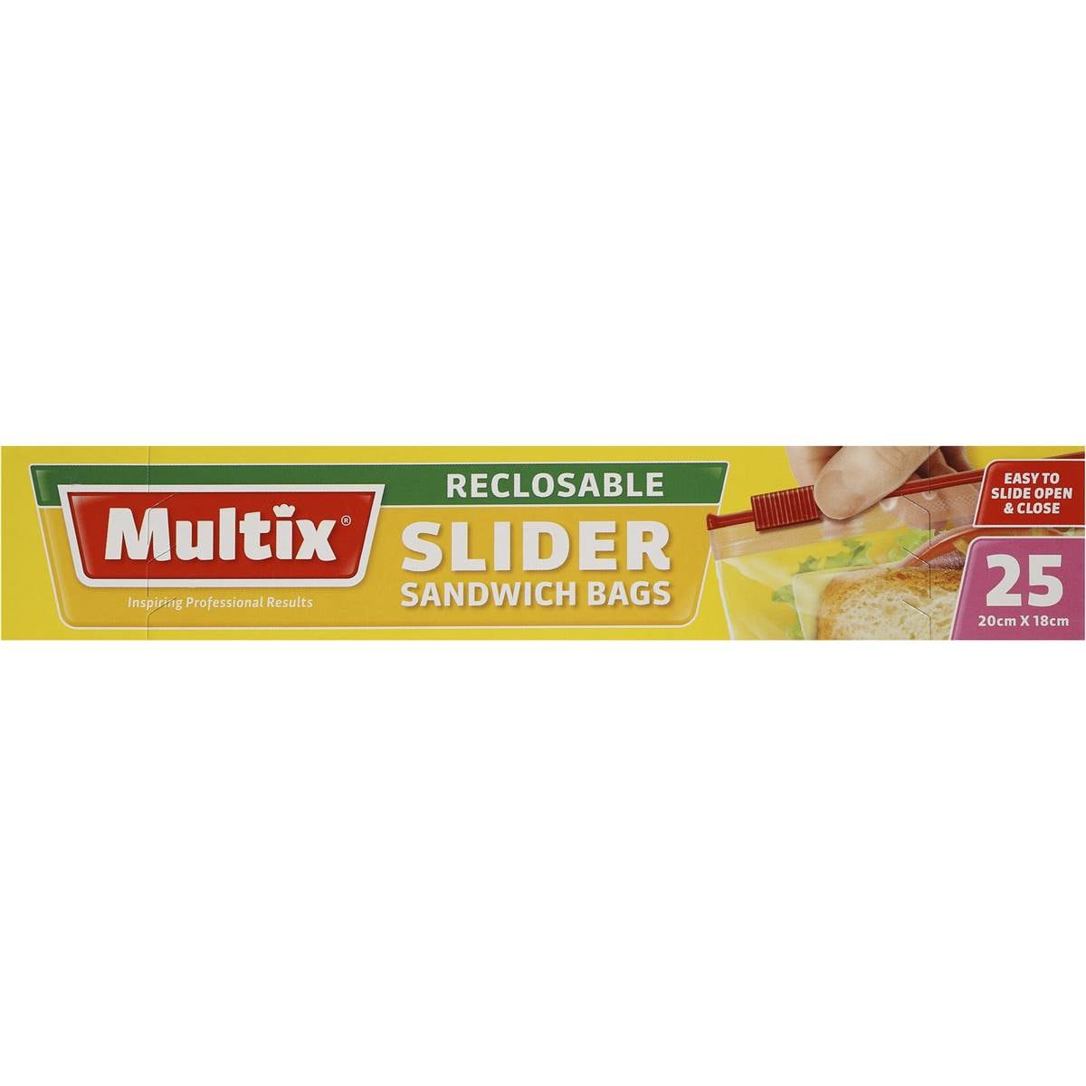 Multix Sandwich Bags Slider 25pk Woolworths