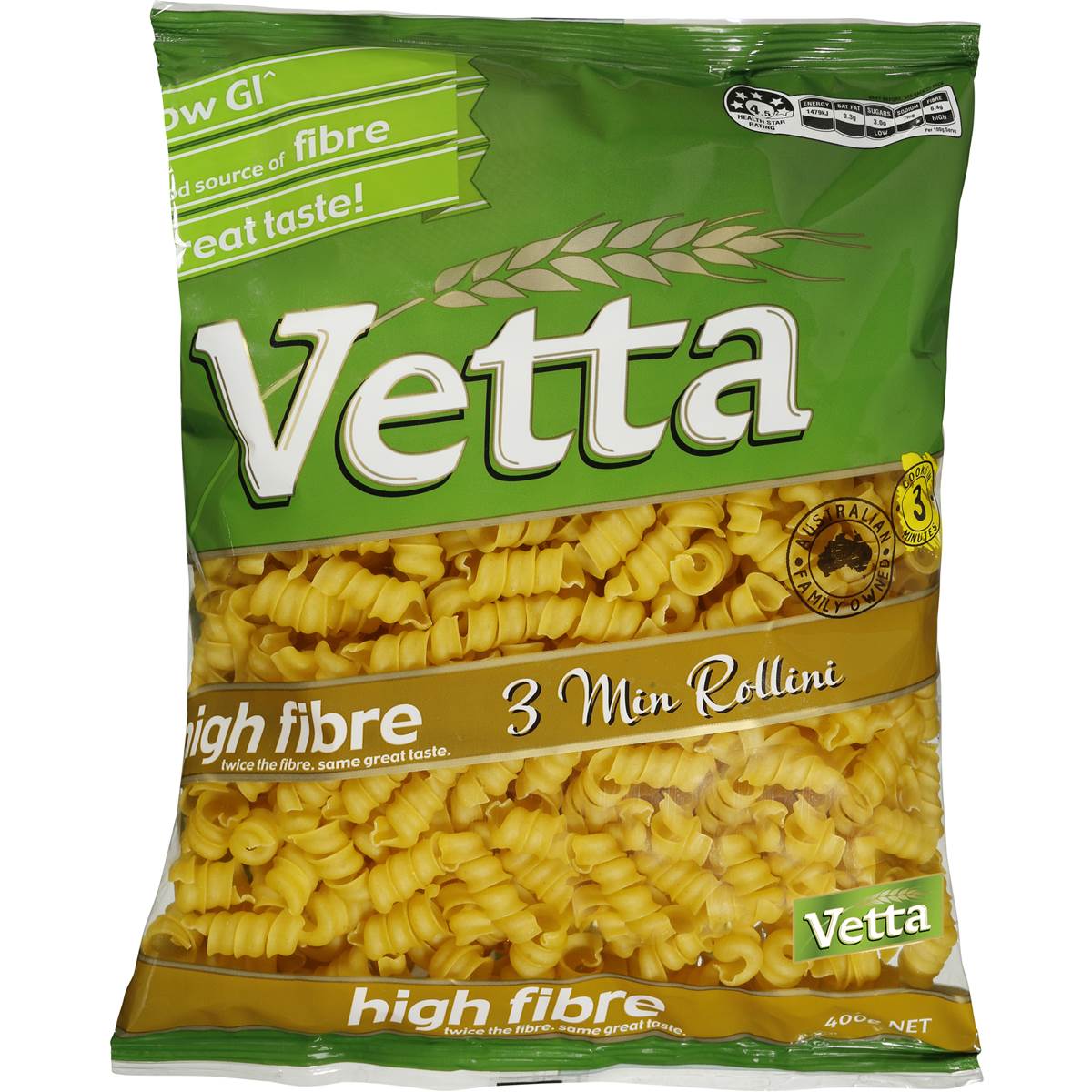 Vetta Rollini High Fibre Pasta 500g Woolworths