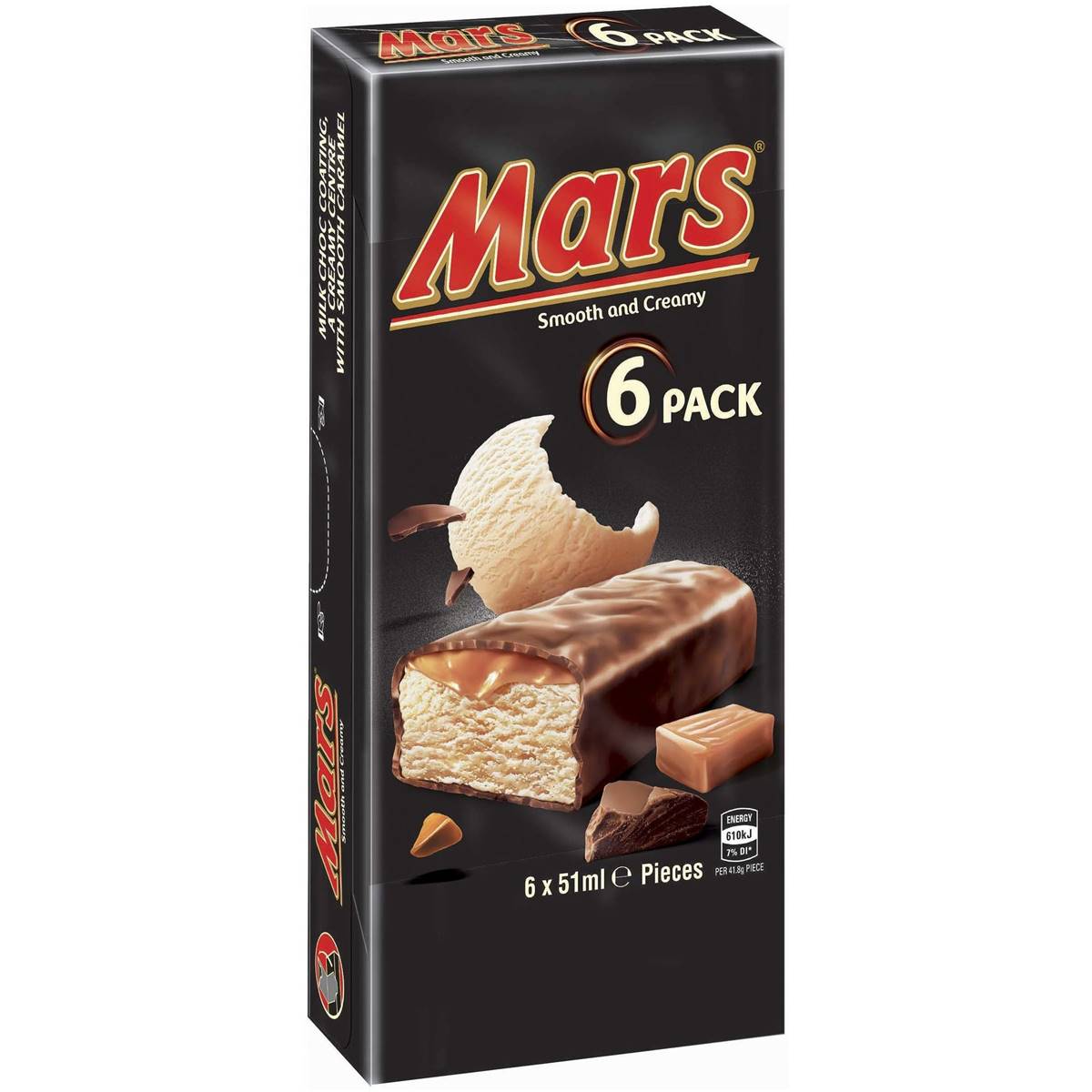 Mars Chocolate Creamy Ice Bar Multipack 6 Pack Woolworths