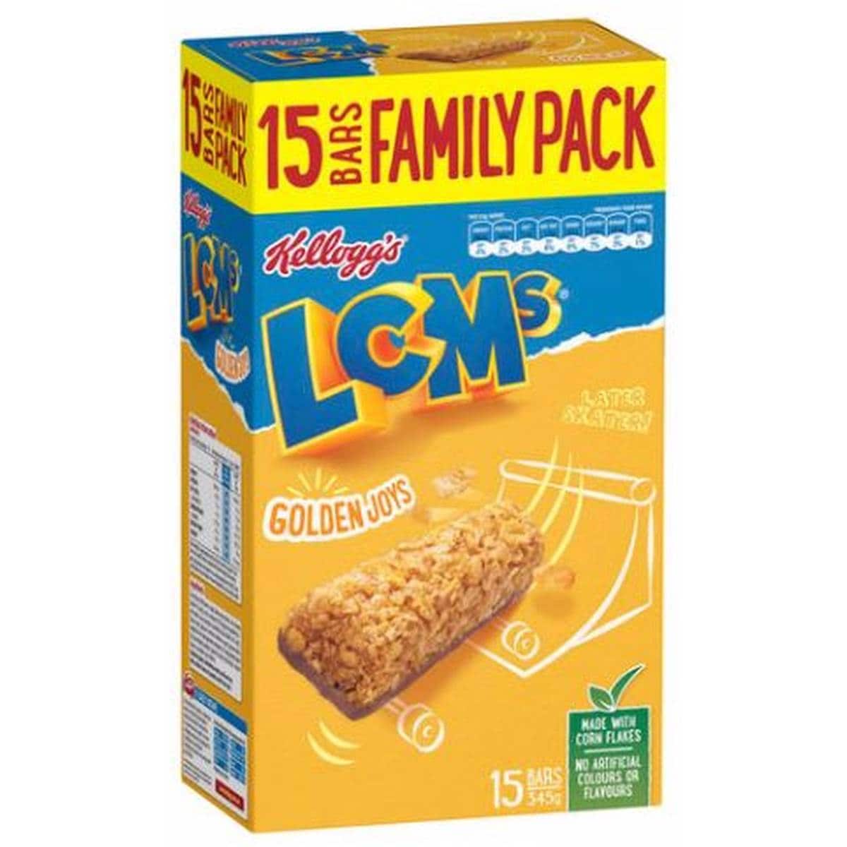 Kellogg's Lcms Cornflake Bar Golden Joys 15 Pack Woolworths