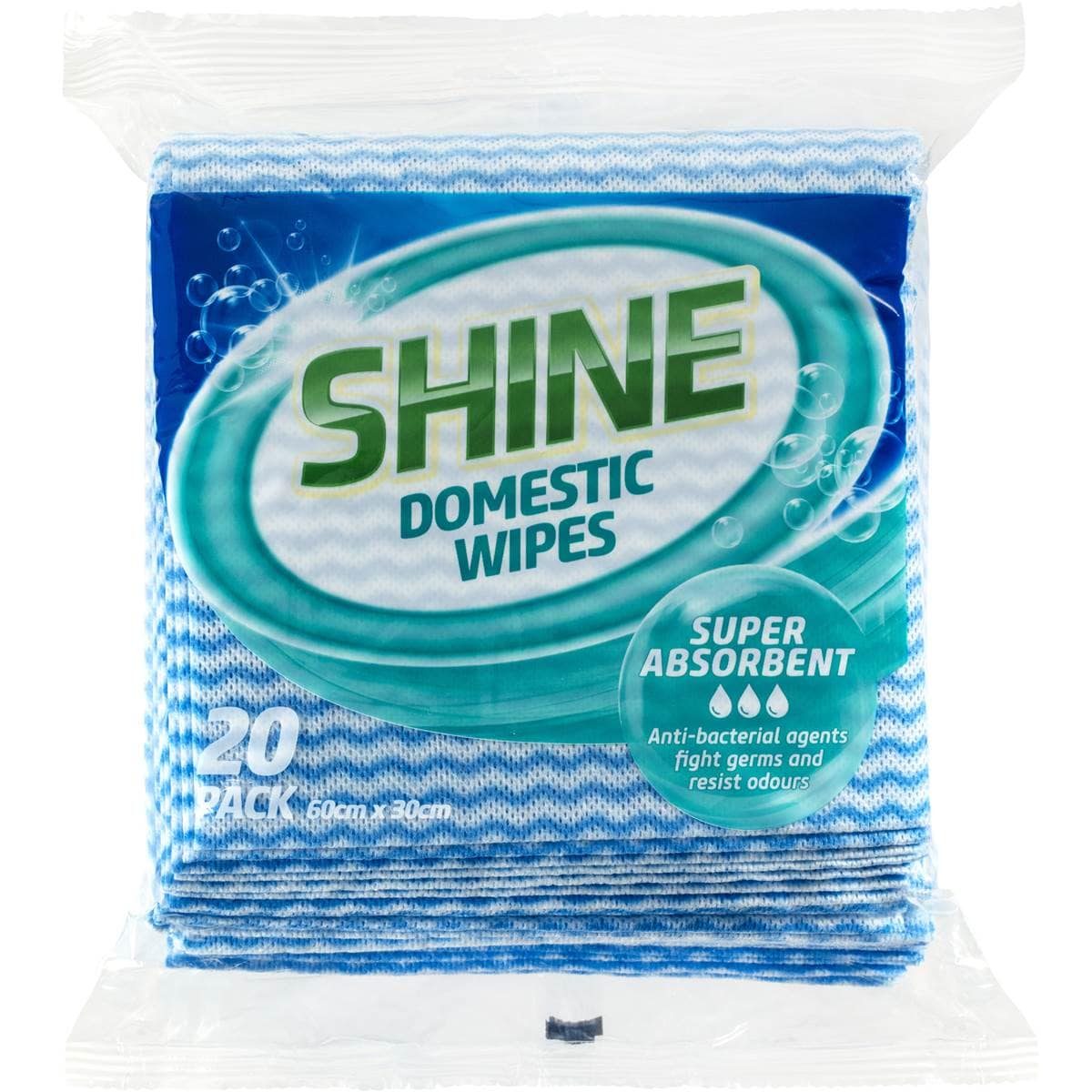 Shine Domestic Wipes 20 Pack Woolworths