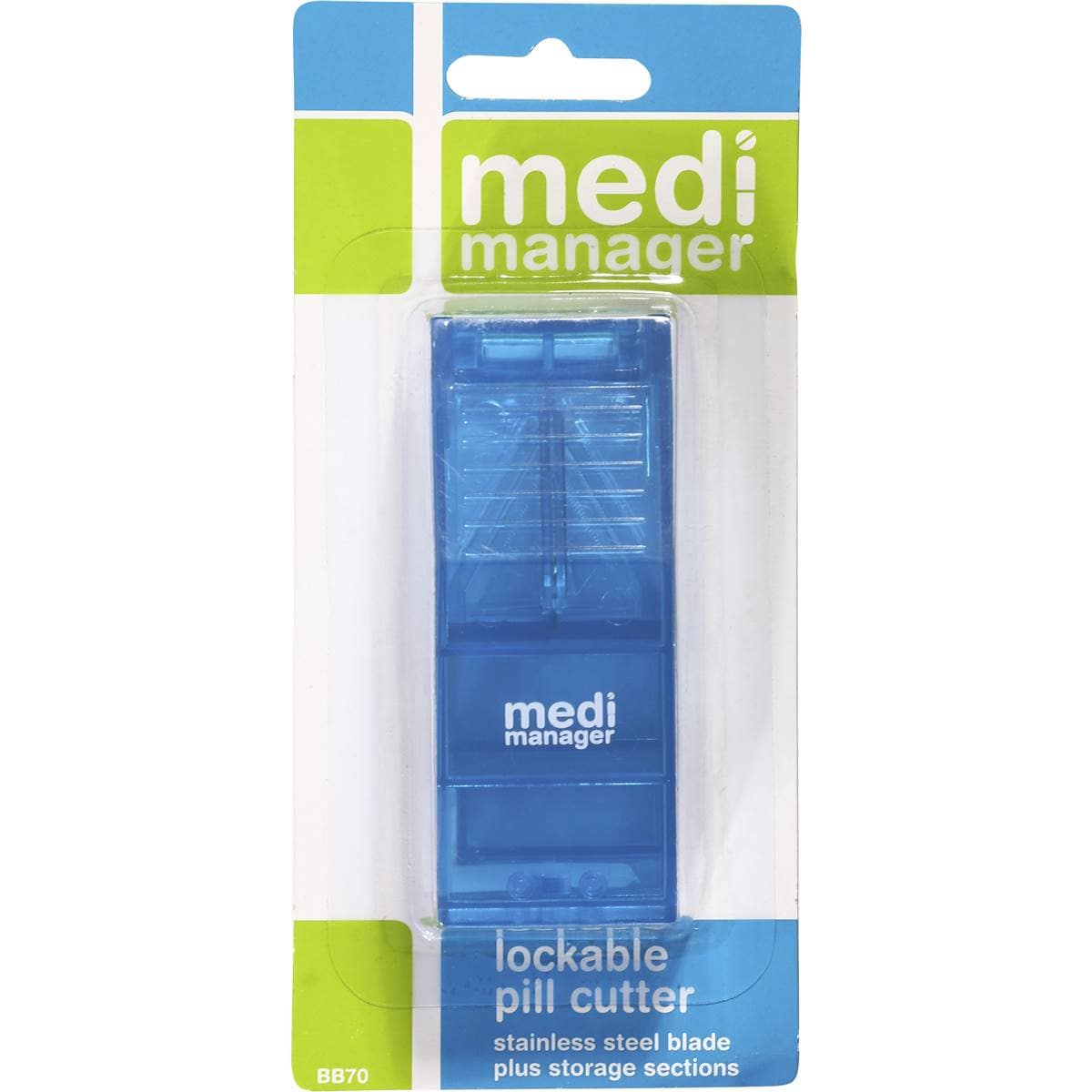Medi Manager Medical Organiser Pill Cutter Lockable Each Woolworths