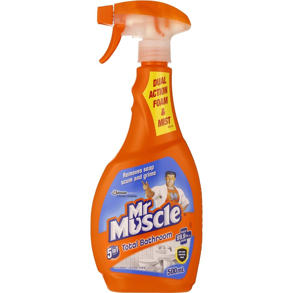 Mr Muscle Bathroom Cleaner 5 In 1 Total 500ml Woolworths