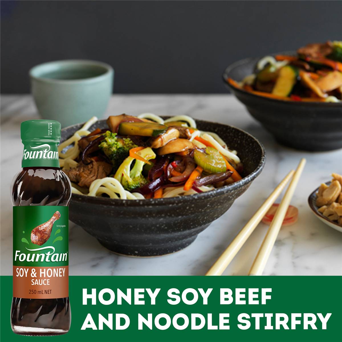 Fountain Soy And Honey Sauce 250ml Woolworths