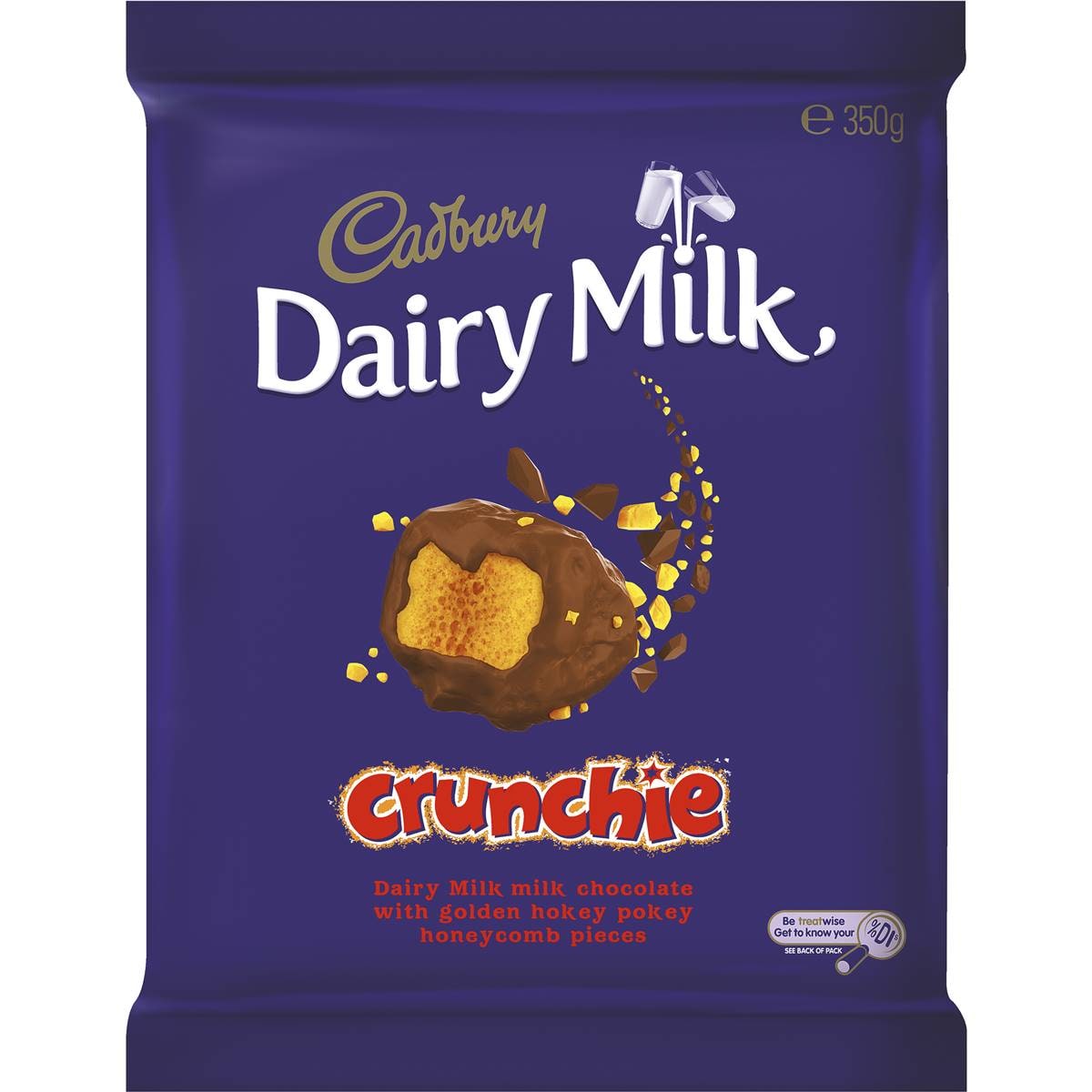Cadbury Dairy Milk Chocolate Crunchie 350g | Woolworths