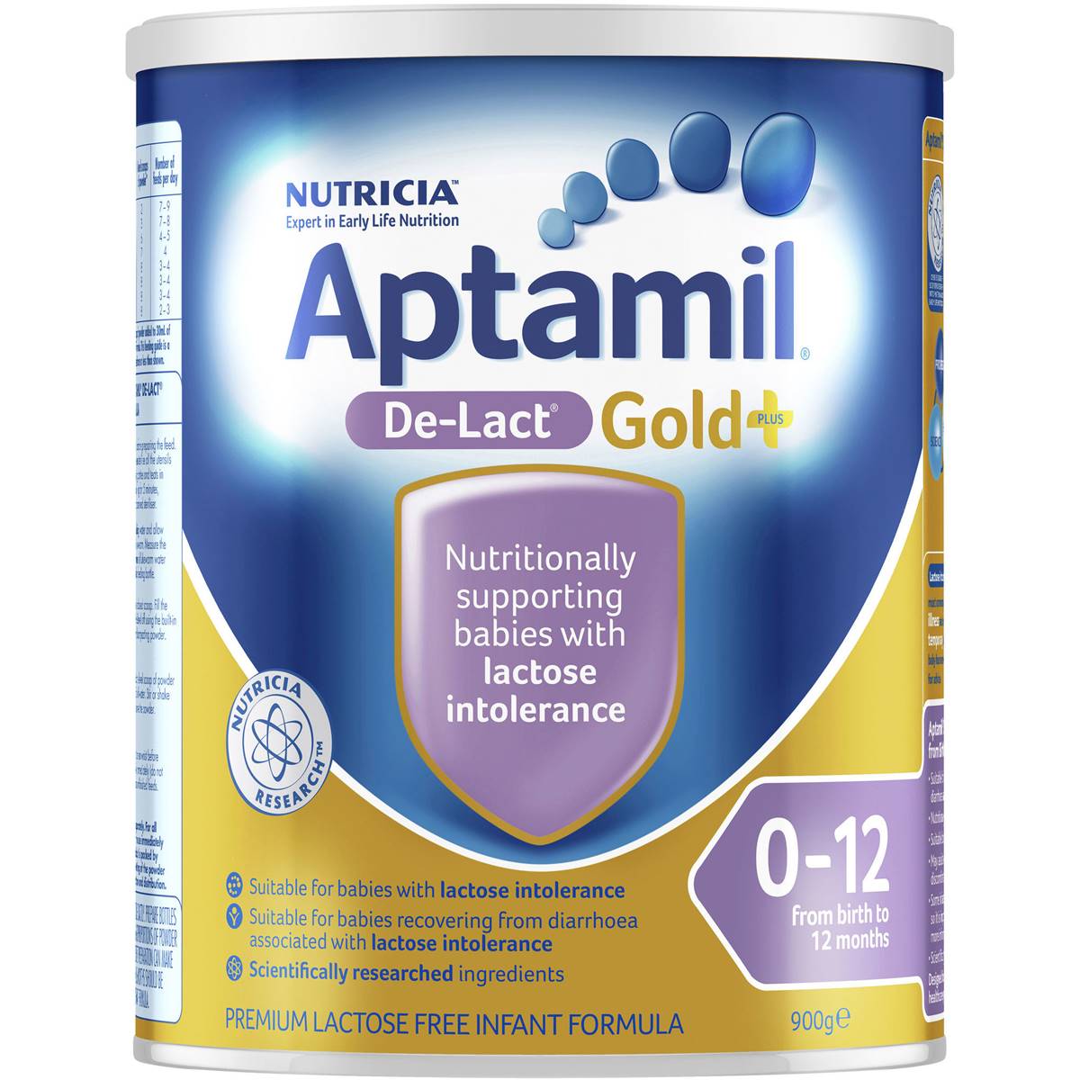 Aptamil Gold+ De-lact Lactose Free Formula 0-12mnths 900g ...