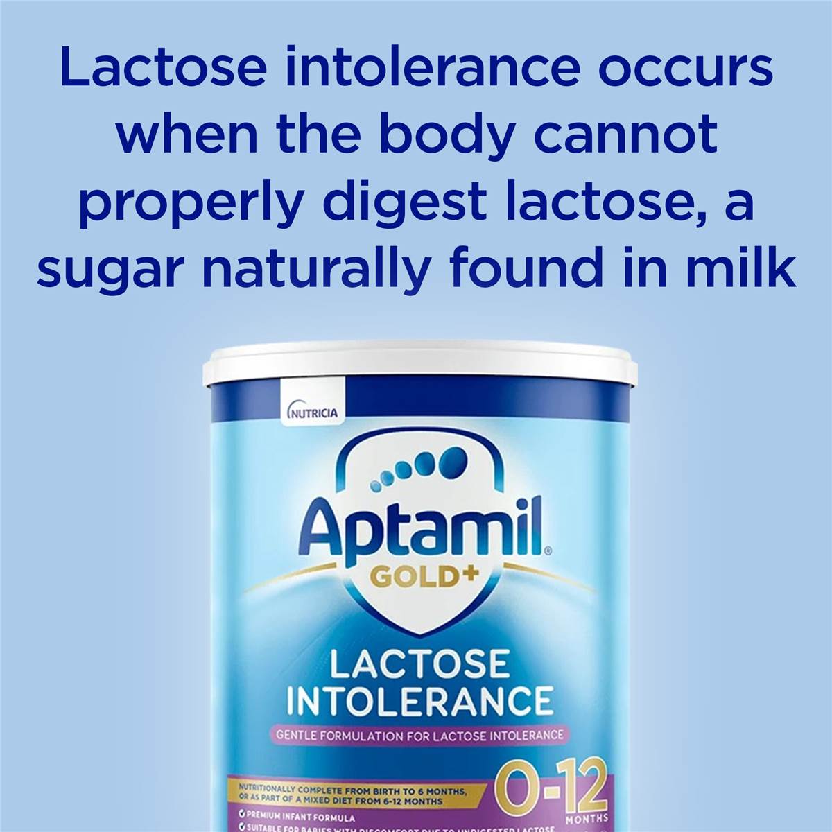 Aptamil Gold+ Lactose Intolerance Baby Formula From 012 Months 900g