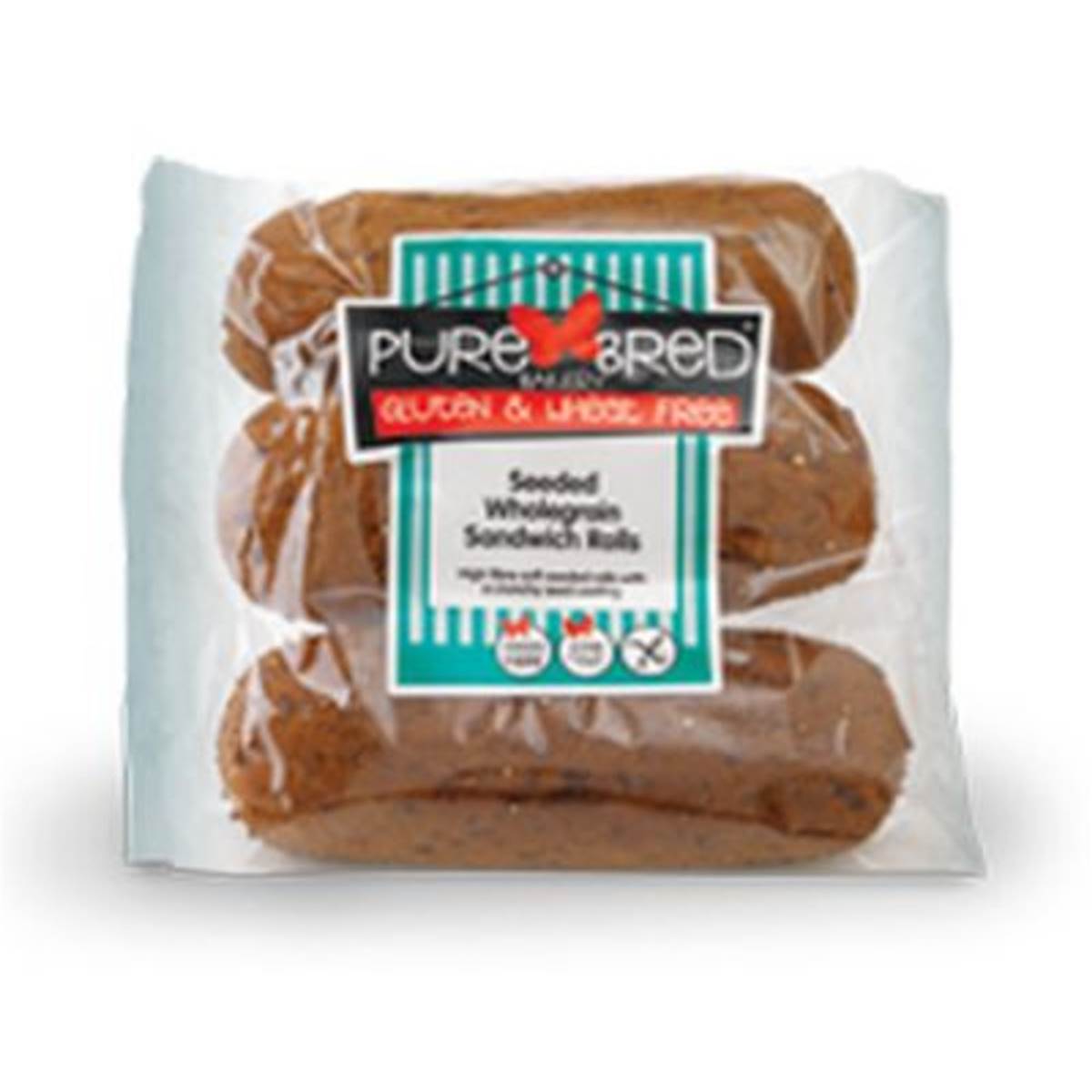 Purebred Bread Rolls Seeded Wholegrain Sandwich