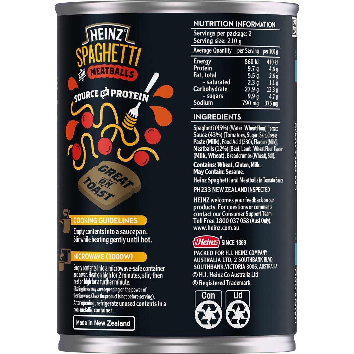 Heinz Spaghetti And Meatballs 420g Woolworths