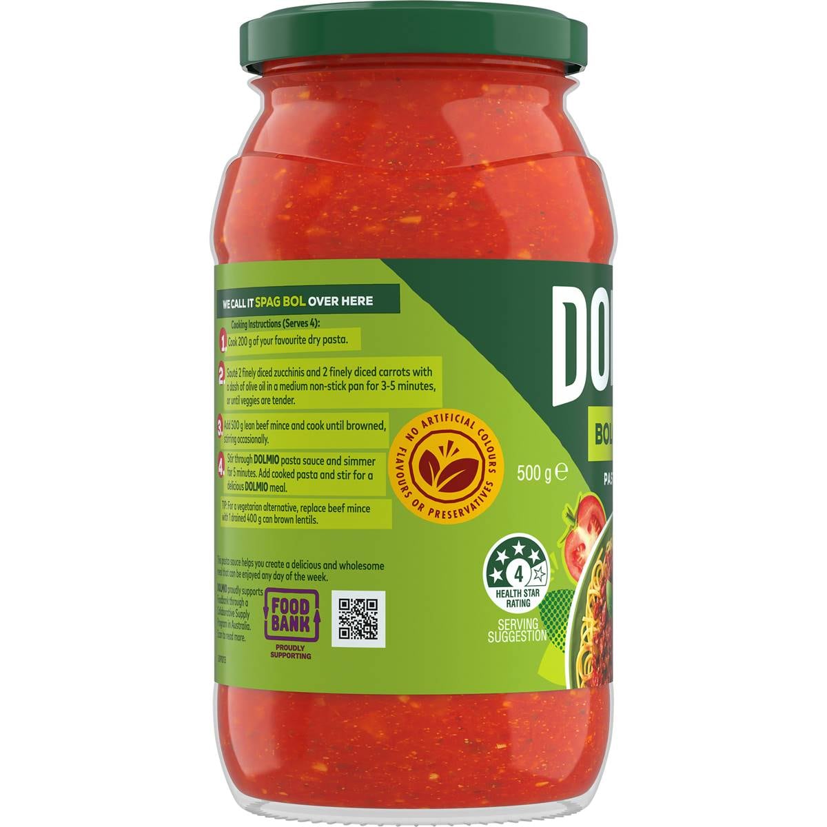 Dolmio Extra Bolognese Tomato Pasta Sauce 500g Woolworths