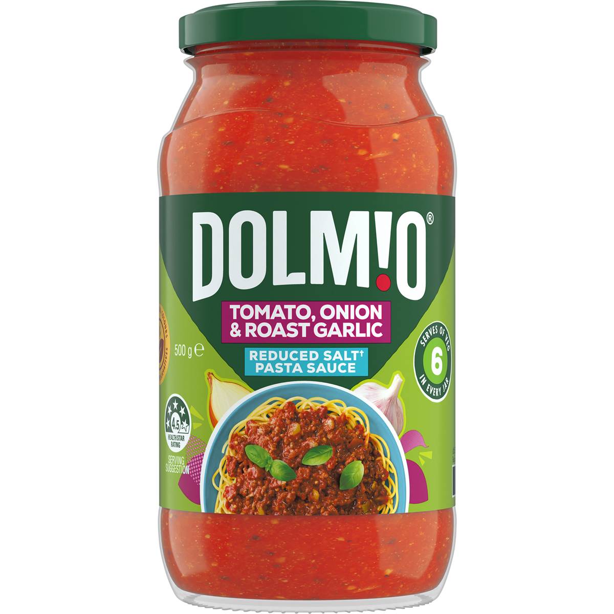 Dolmio Extra Tomato, Onion & Garlic Salt Reduced Pasta Sauce 500g