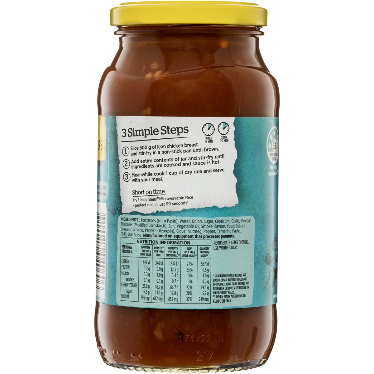 Kan Tong Stir Fry Sauce Chinese Barbecue 520g Woolworths