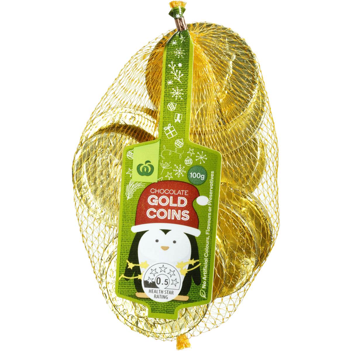 Woolworths Gold Coins Milk Chocolate 100g Bag Woolworths