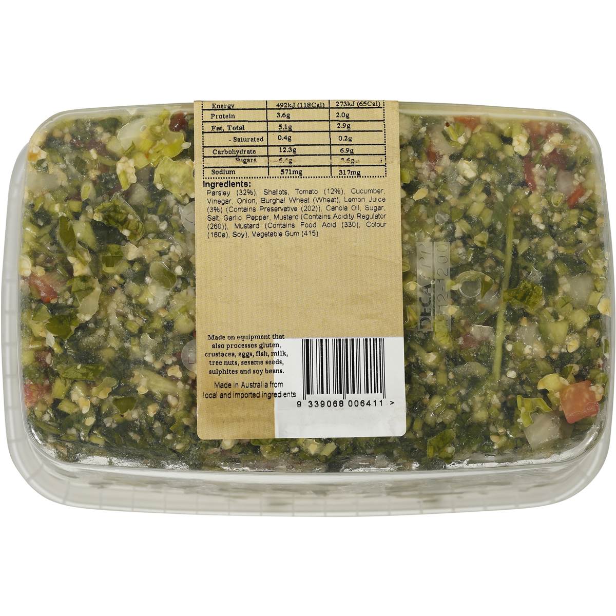 The Salad Servers Vegetable Tabouleh Salad 900g Woolworths
