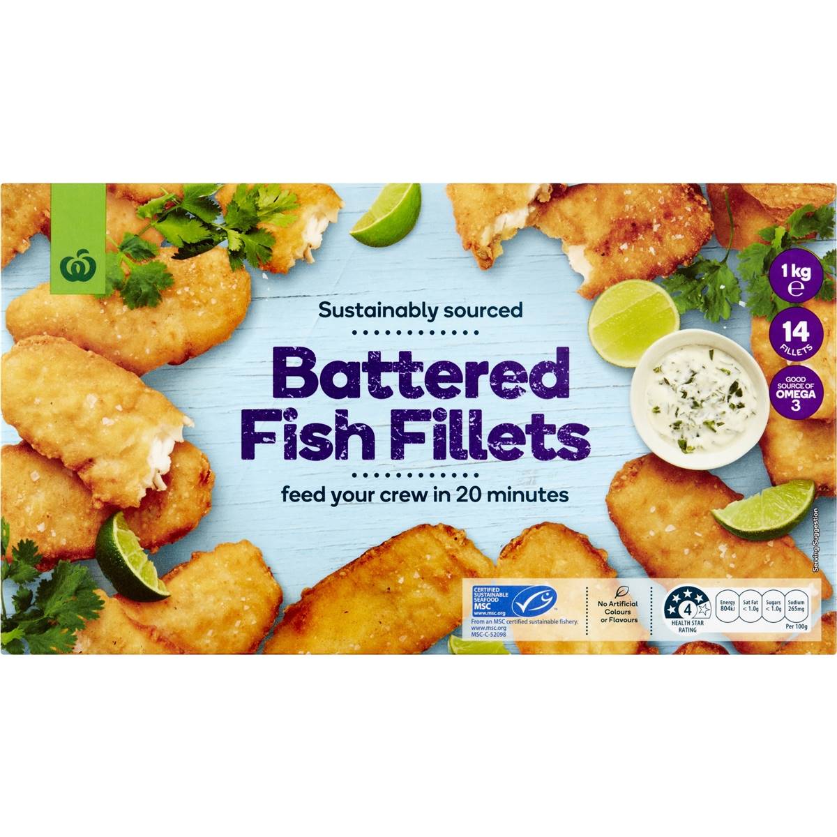 Woolworths Frozen Fish Fillets Battered 1kg Woolworths