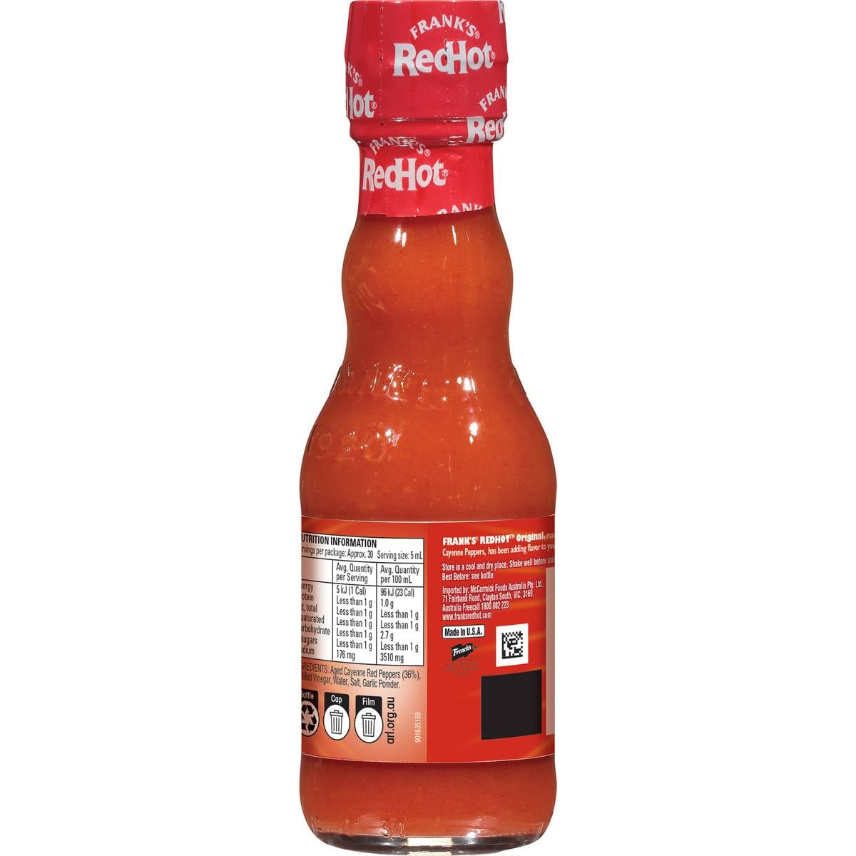 Franks Hot Sauce Original 148ml Woolworths