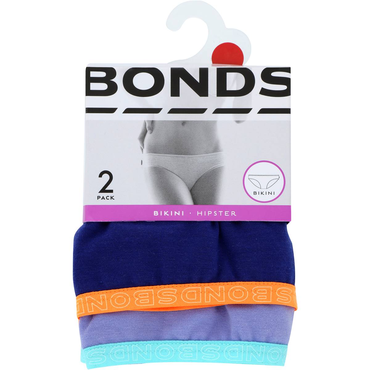 Bonds Ladies Underwear Hipster Bikini Fashion Size 12 2 Pack Woolworths