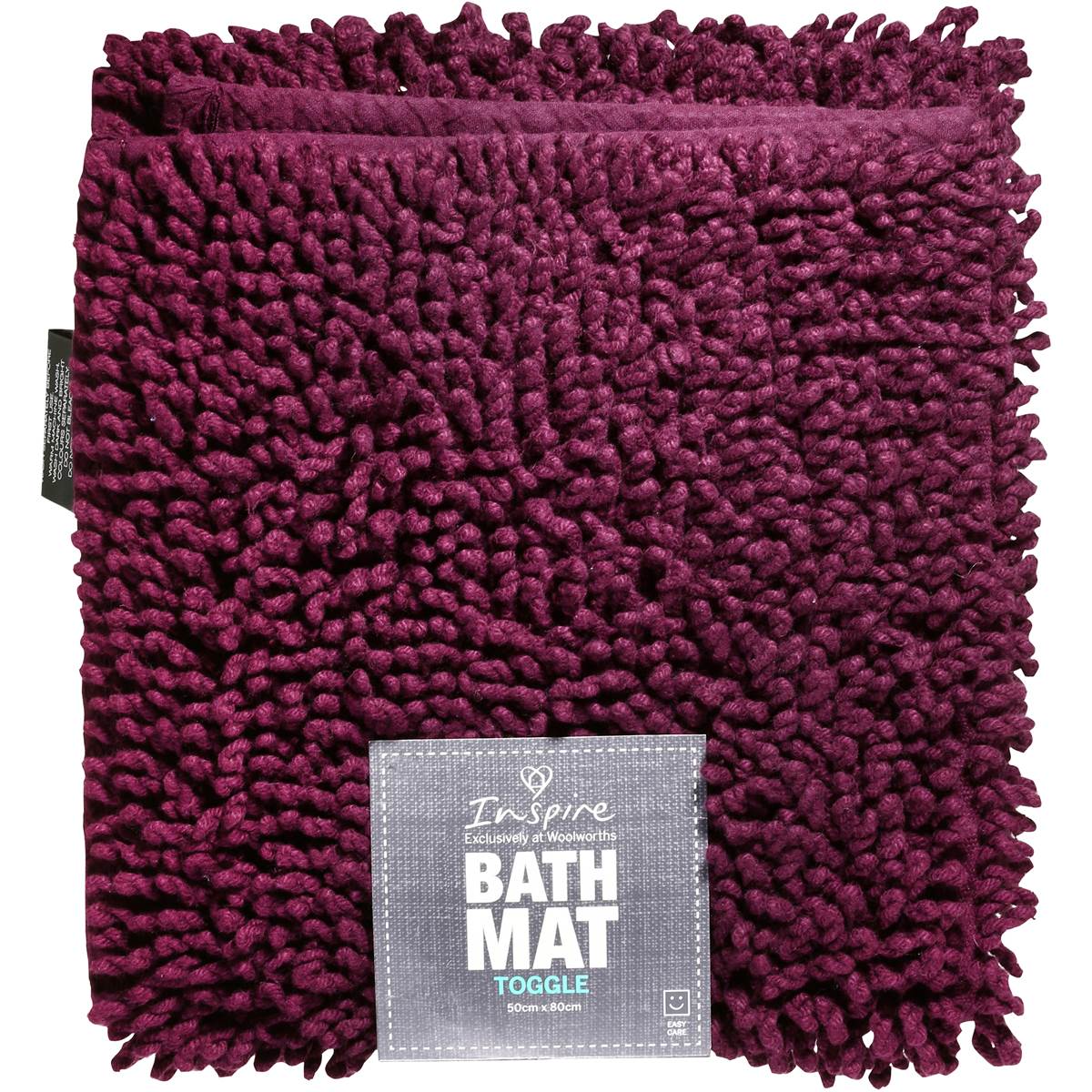 Essentials Bath Mat Toggle Green 50x80cm Woolworths