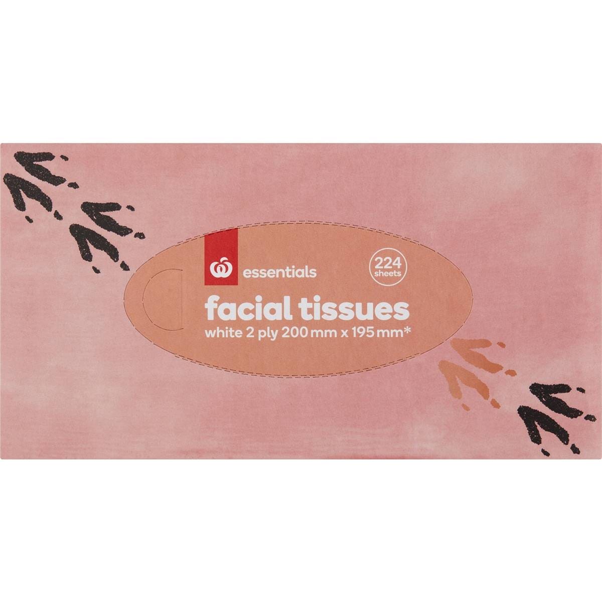 Essentials Facial Tissues 224 Pack Woolworths