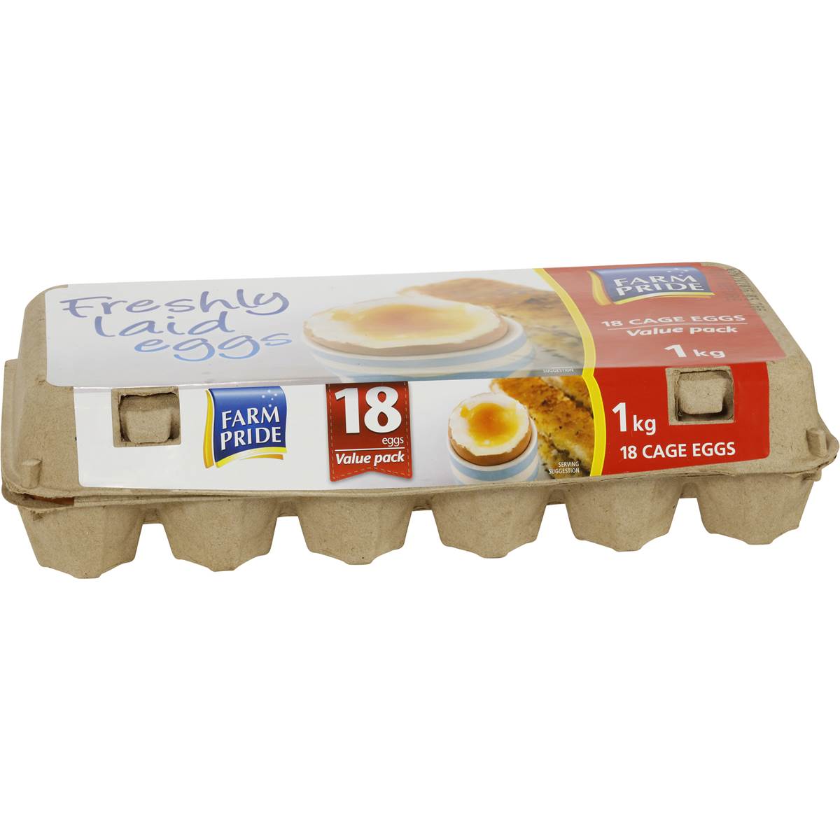 Farm Pride 18 Caged Eggs 1kg Woolworths