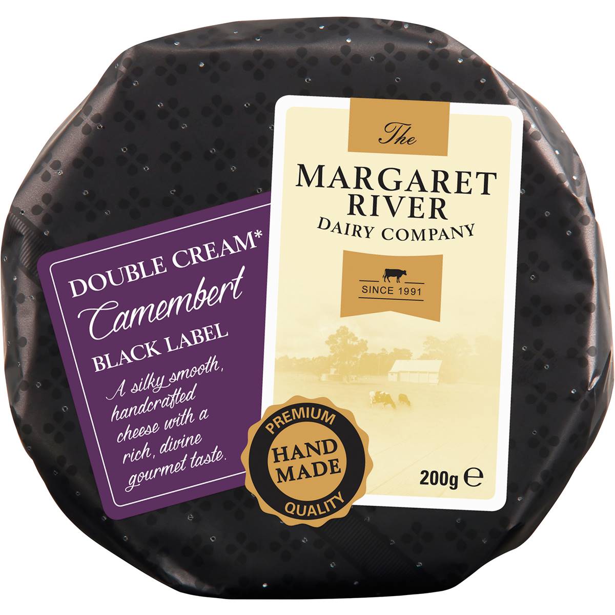 Margaret River Black Label Double Cream Camembert Cheese