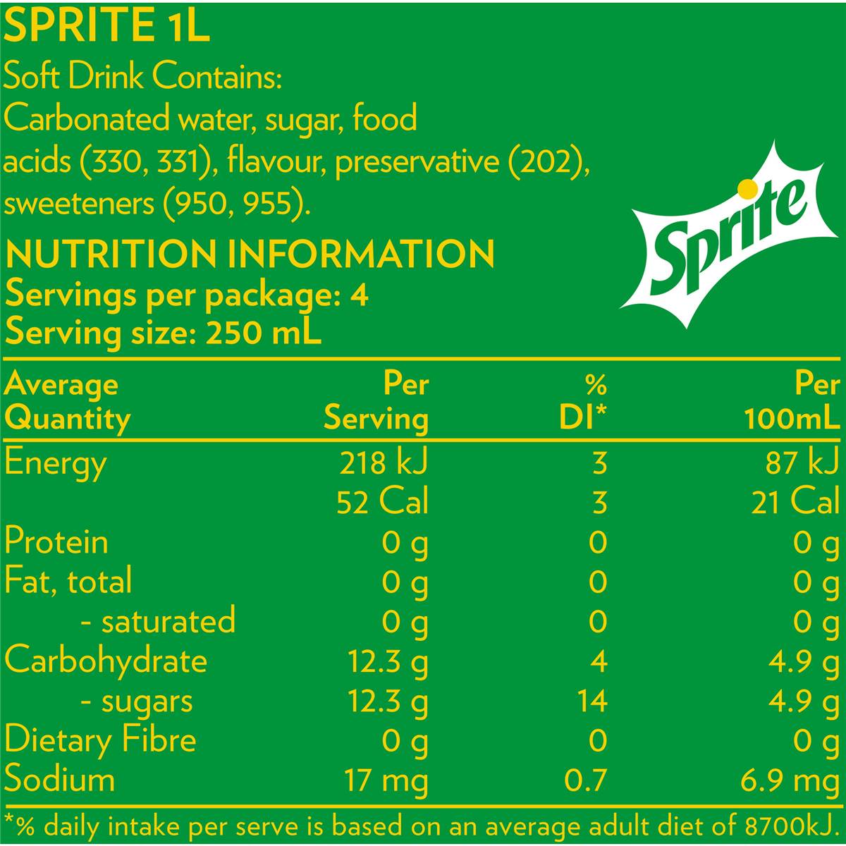 Sprite Bottle 1l Woolworths Sprite Bottle 1l Woolworths