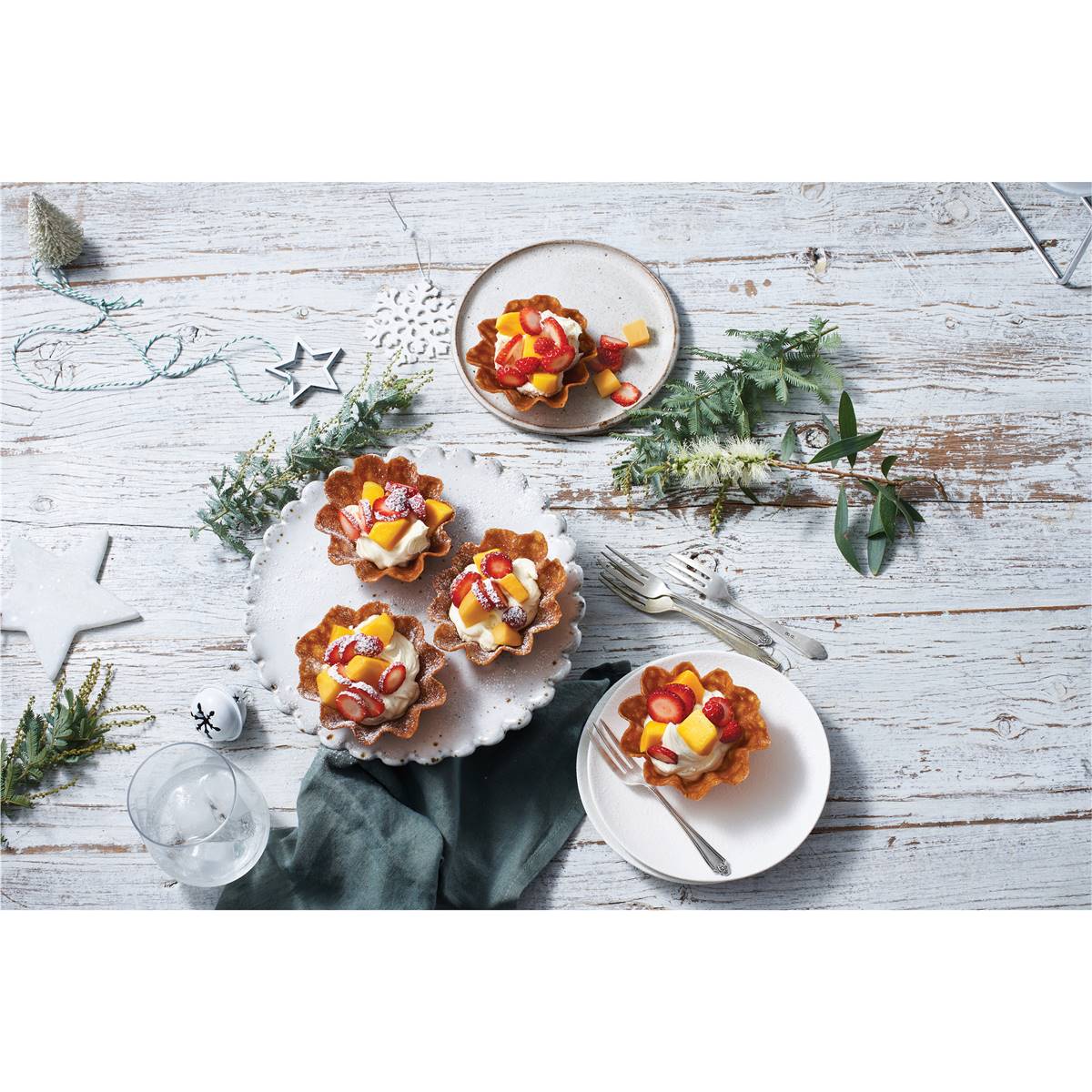 Woolworths Brandy Snap Baskets 6 Pack Woolworths