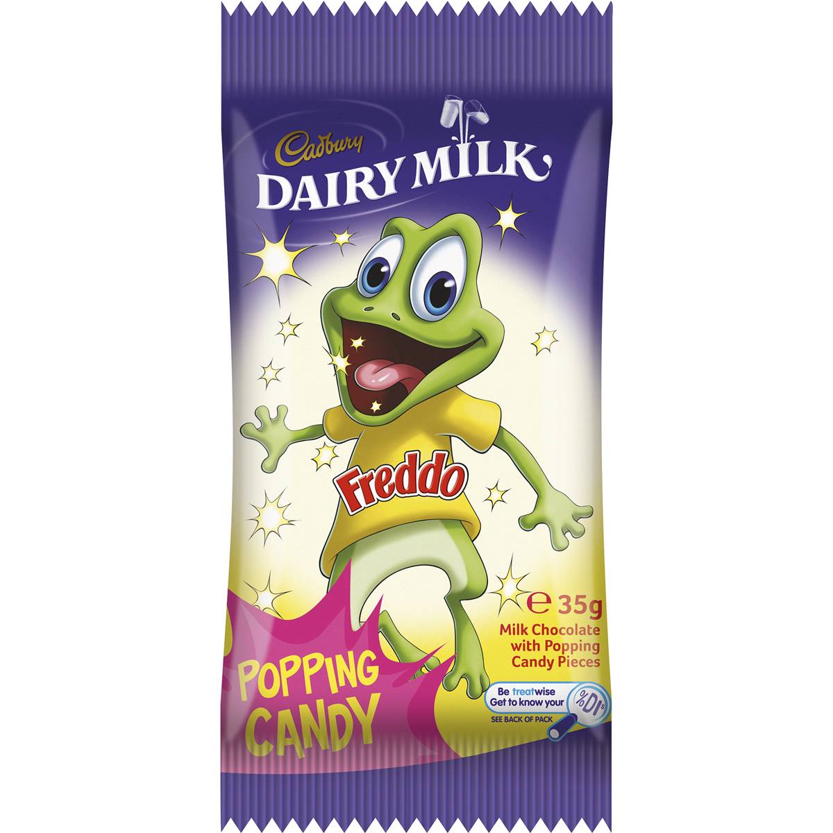 Cadbury Giant Freddo Frog Popping Candy 35g Bar Woolworths