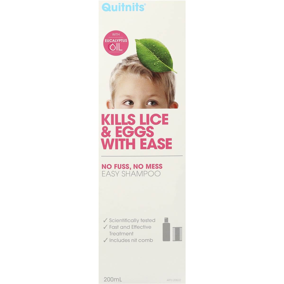 Quitnits Head Lice Treatment Shampoo 200ml Woolworths