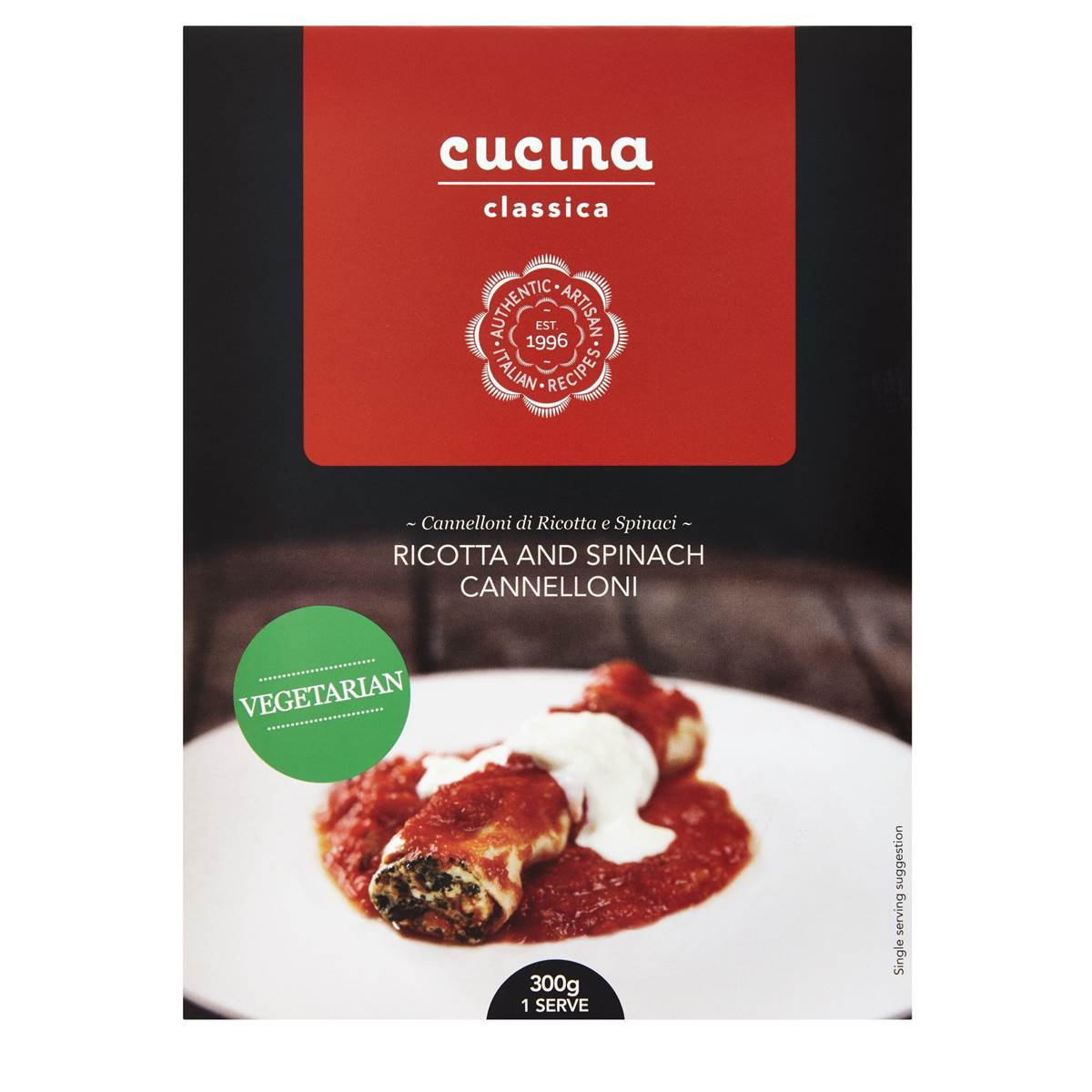 Cucina Classica Ricotta & Spinach Cannelloni