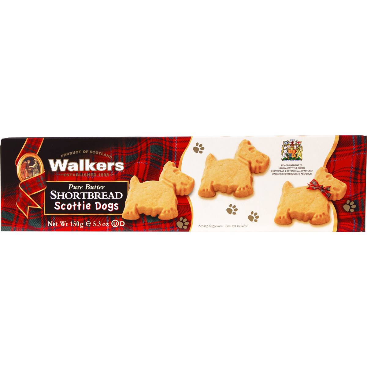 Walkers Pure Butter Shortbread Scottie Dog Shapes 150g | Woolworths