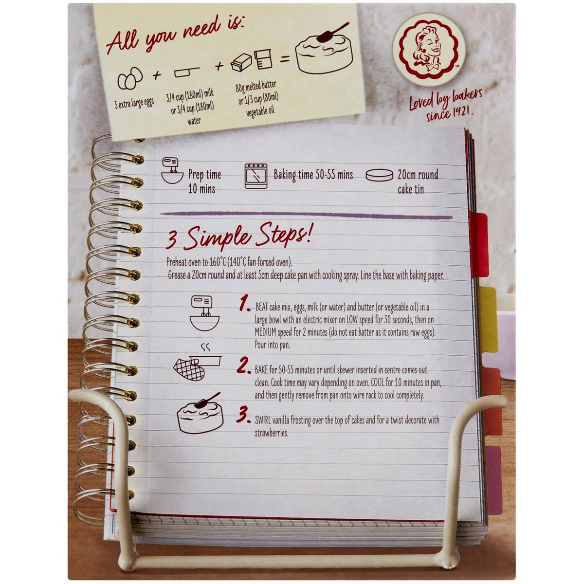 Betty Crocker Strawberries & Cream Cake Mix Cake Mix 540g Woolworths