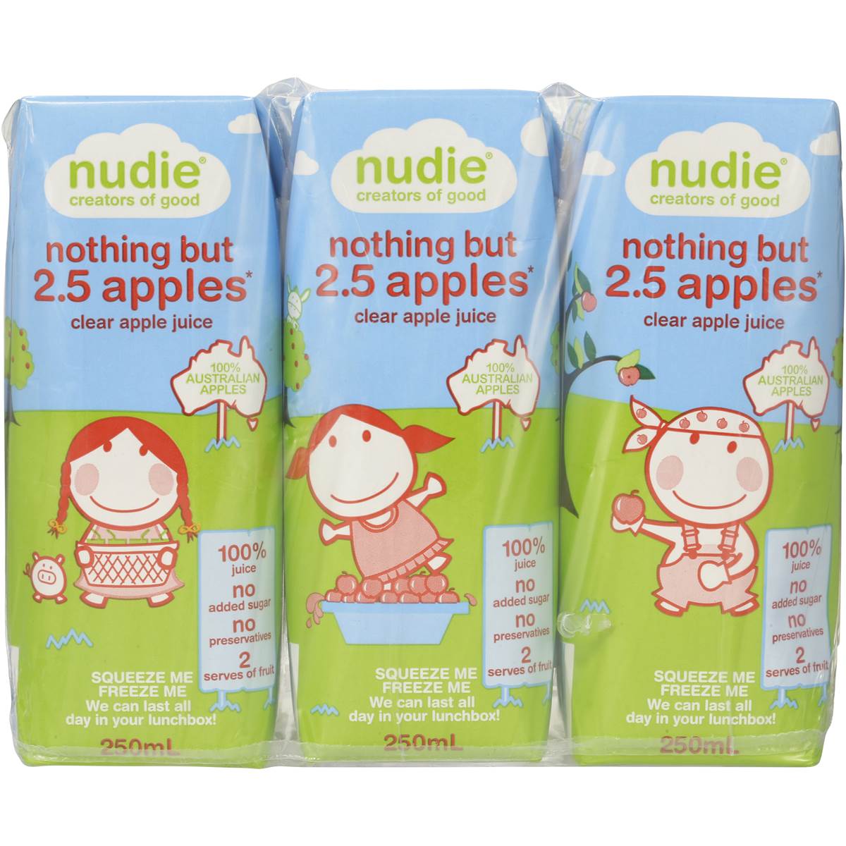 nudie-kids-apple-juice-250ml-6pk-woolworths