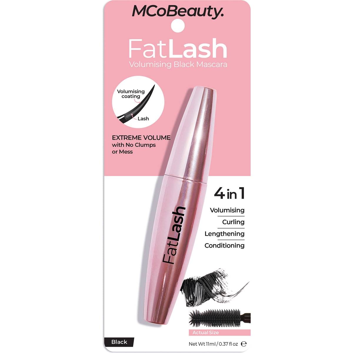 Mcobeauty Fatlash Mascara Black 11ml Woolworths