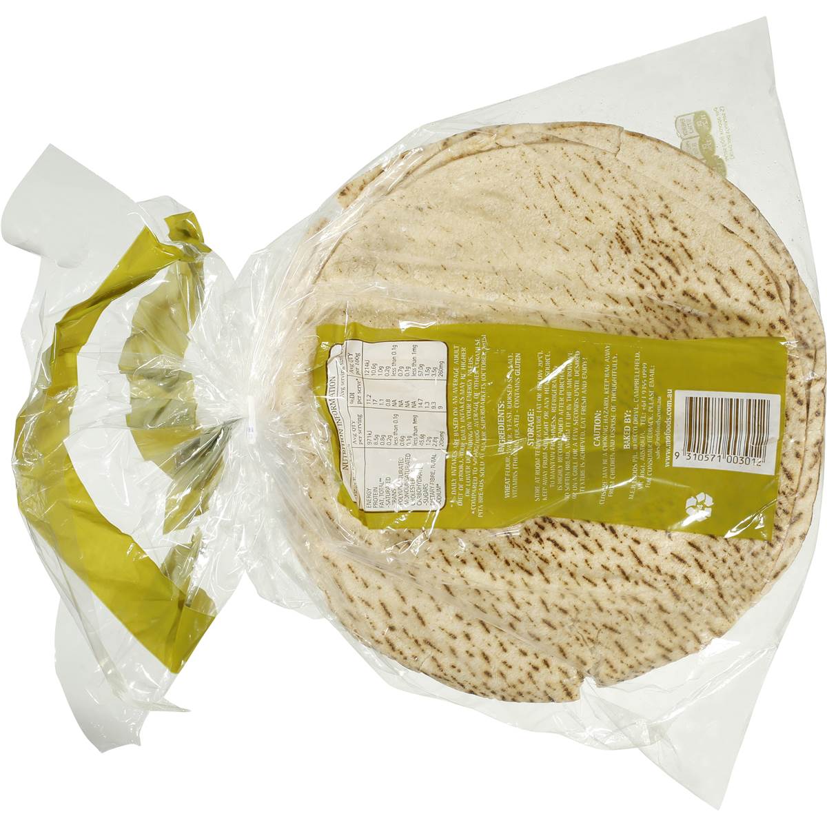 Woolworths Lebanese Bread White 400g | Woolworths