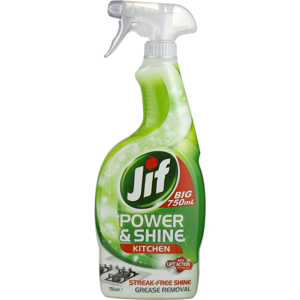 Jif Power & Shine Cleaner Spray Kitchen 750ml Woolworths