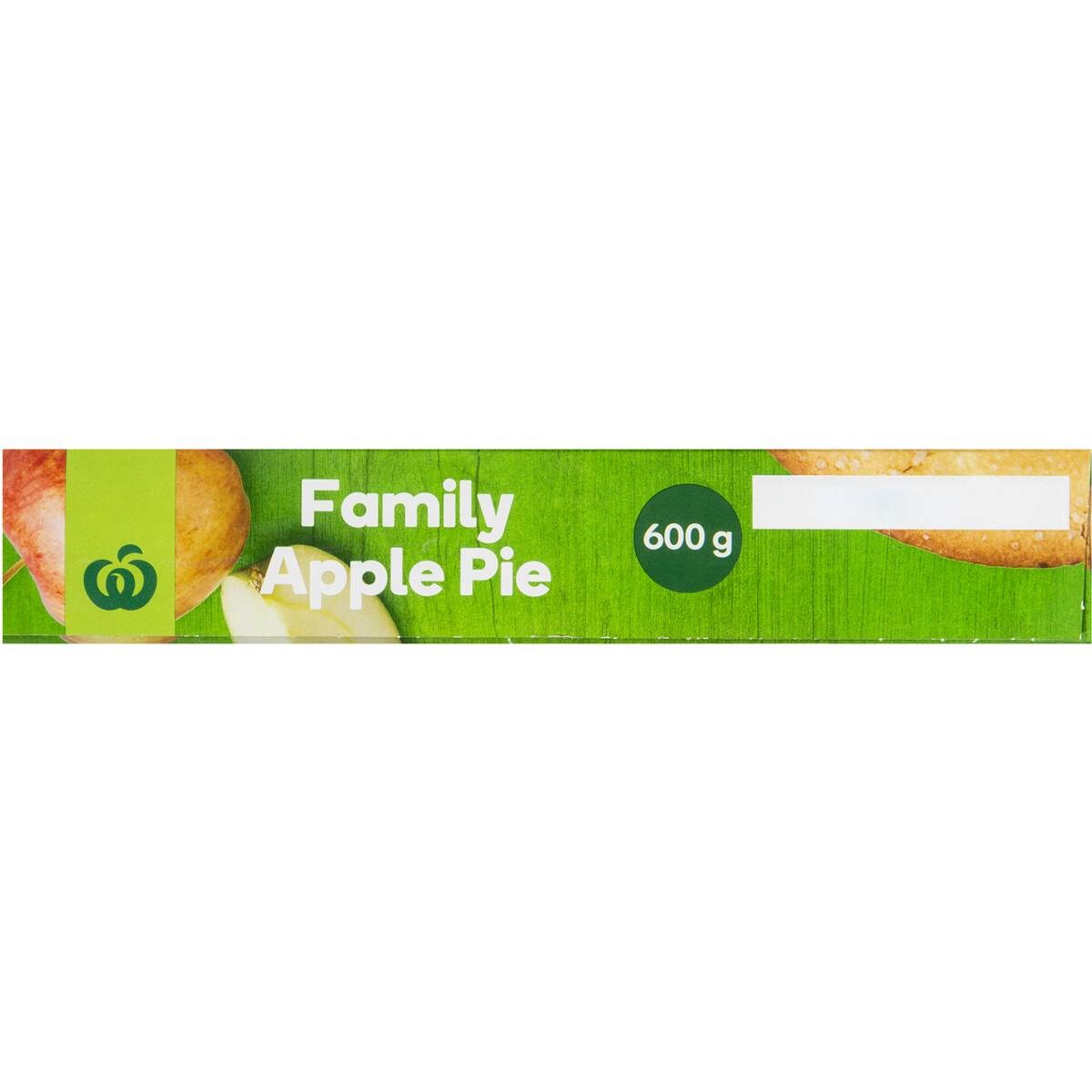 Woolworths Frozen Family Apple Pie 600g Woolworths