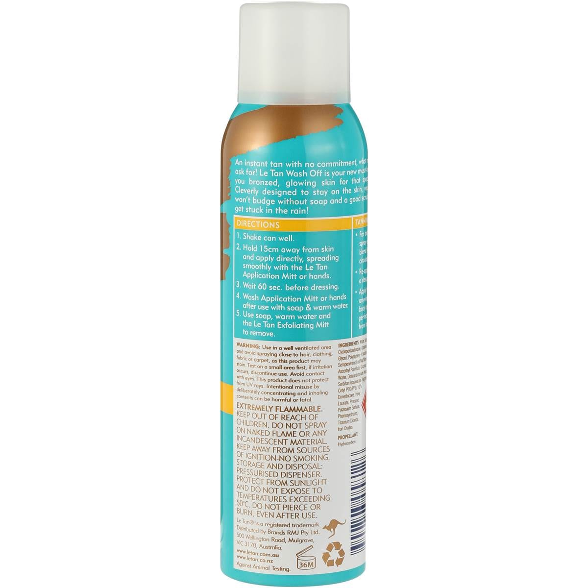 Le Tan Self Tan Wash Off Bronze 100g Woolworths