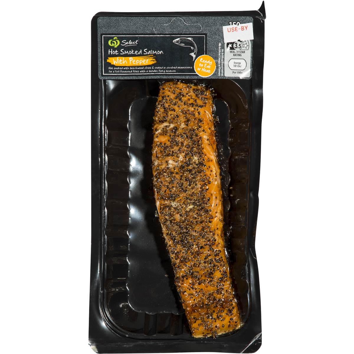Woolworths Hot Smoked Salmon Pepper 150g Woolworths