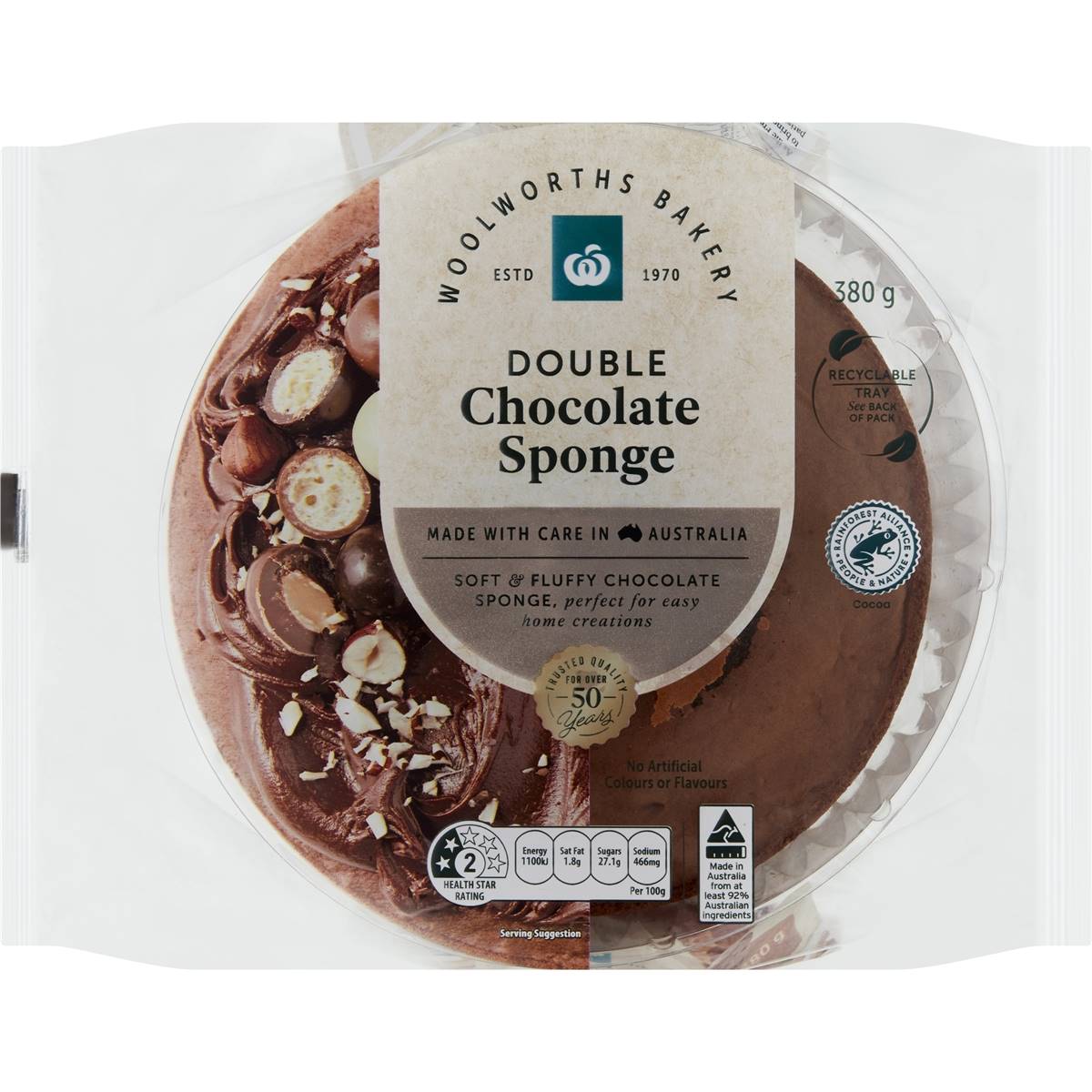 Woolworths Chocolate Unfilled Sponge Cakes 380g Woolworths